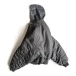 Bomber W Plaid Hood Grey - Image 2