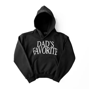 Dad's Favorite Hoodie Black