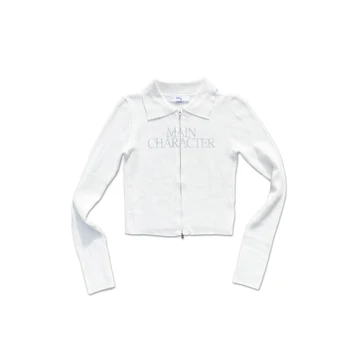 Main Character Zipper Sweater